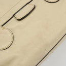 Chloe Edith Boston Bag Leather Beige Silver Auth bs30503-3