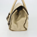 Chloe Edith Boston Bag Leather Beige Silver Auth bs30503-4