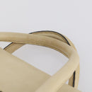 Chloe Edith Boston Bag Leather Beige Silver Auth bs30503-8