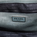 PRADA Tote Bag Leather 2way Gray Silver Auth bs30504-23