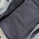 PRADA Tote Bag Leather 2way Gray Silver Auth bs30504-11