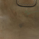 PRADA Tote Bag Leather 2way Gray Silver Auth bs30504-2