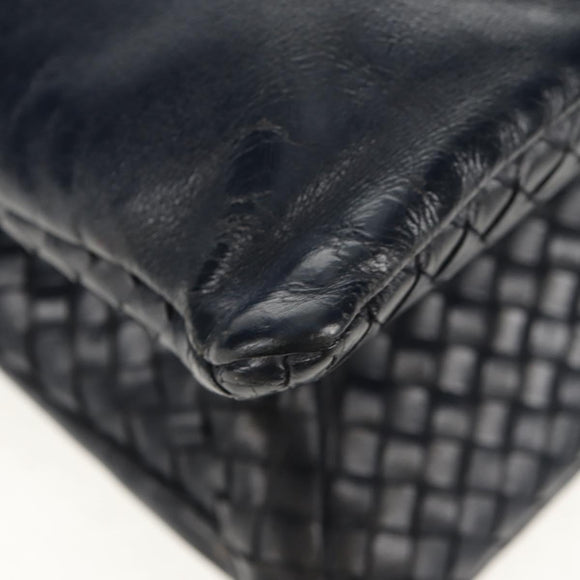 BOTTEGA VENETA INTRECCIATO Shoulder Bag Leather Navy Auth bs30505