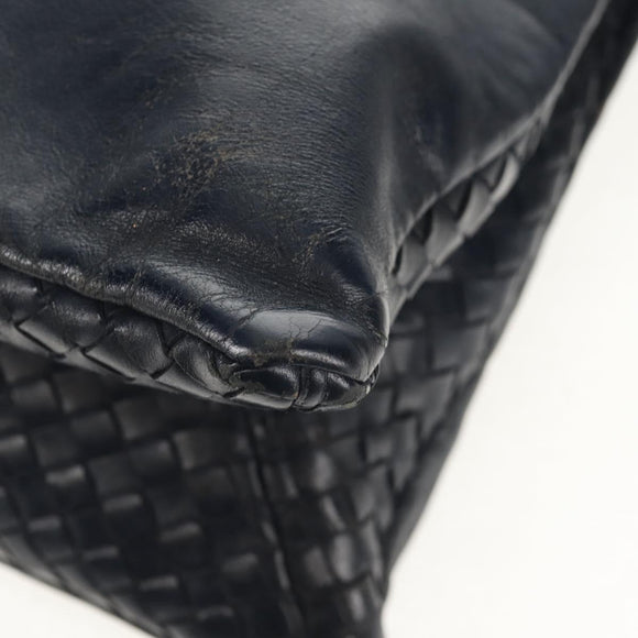 BOTTEGA VENETA INTRECCIATO Shoulder Bag Leather Navy Auth bs30505