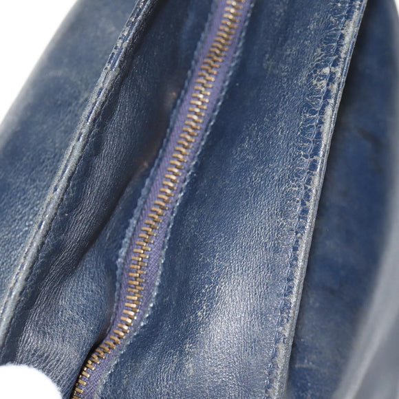 BOTTEGA VENETA INTRECCIATO Shoulder Bag Leather Navy Auth bs30505