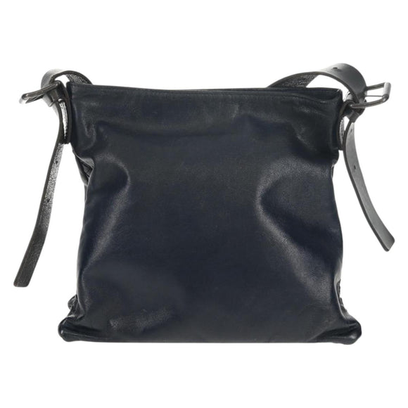 BOTTEGA VENETA INTRECCIATO Shoulder Bag Leather Navy Auth bs30505