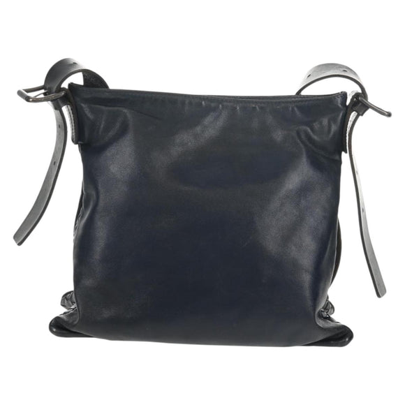 BOTTEGA VENETA INTRECCIATO Shoulder Bag Leather Navy Auth bs30505