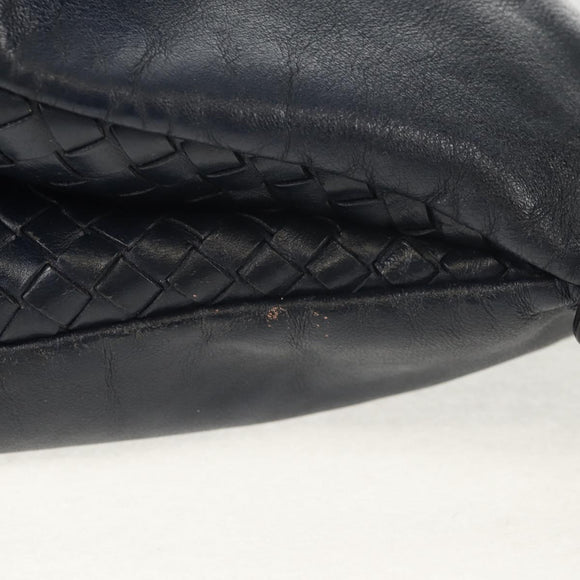BOTTEGA VENETA INTRECCIATO Shoulder Bag Leather Navy Auth bs30505