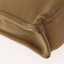 HERMES Sac Arne PM Hand Bag Canvas Beige Silver Auth bs30506-12