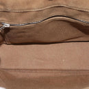 HERMES Sac Arne PM Hand Bag Canvas Beige Silver Auth bs30506-15