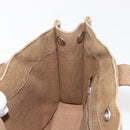 HERMES Sac Arne PM Hand Bag Canvas Beige Silver Auth bs30506-17