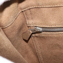 HERMES Sac Arne PM Hand Bag Canvas Beige Silver Auth bs30506-18