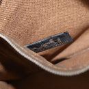 HERMES Sac Arne PM Hand Bag Canvas Beige Silver Auth bs30506-20