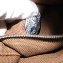 HERMES Sac Arne PM Hand Bag Canvas Beige Silver Auth bs30506-21