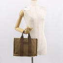 HERMES Sac Arne PM Hand Bag Canvas Beige Silver Auth bs30506-22