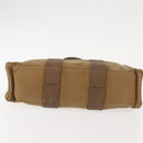 HERMES Sac Arne PM Hand Bag Canvas Beige Silver Auth bs30506-9