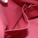 Salvatore Ferragamo Gancini Tote Bag Leather Red Gold Auth bs30509-21