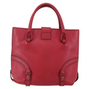 Salvatore Ferragamo Gancini Tote Bag Leather Red Gold Auth bs30509-2
