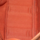 HERMES Valparaiso PM Tote Bag Canvas Leather Orange Silver Auth bs30510-10