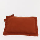 HERMES Valparaiso PM Tote Bag Canvas Leather Orange Silver Auth bs30510-20