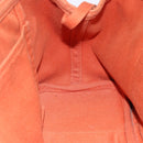 HERMES Valparaiso PM Tote Bag Canvas Leather Orange Silver Auth bs30510-21