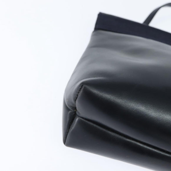 Salvatore Ferragamo Vala Shoulder Bag Leather Navy Gold Auth bs30511