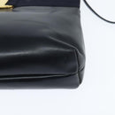 Salvatore Ferragamo Vala Shoulder Bag Leather Navy Gold Auth bs30511-11
