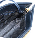 Salvatore Ferragamo Vala Shoulder Bag Leather Navy Gold Auth bs30511-17