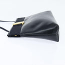 Salvatore Ferragamo Vala Shoulder Bag Leather Navy Gold Auth bs30511-4