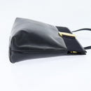 Salvatore Ferragamo Vala Shoulder Bag Leather Navy Gold Auth bs30511-5