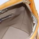 LOUIS VUITTON Monogram Vernis Houston Hand Bag Beige M91004 LV Auth bs30514-20