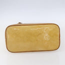 LOUIS VUITTON Monogram Vernis Houston Hand Bag Beige M91004 LV Auth bs30514-5