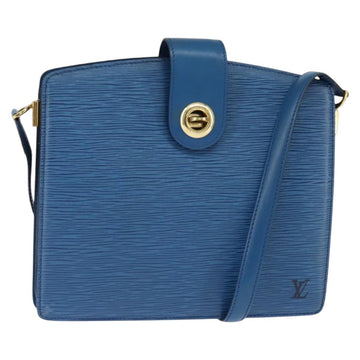 LOUIS VUITTON Epi Capuchin Shoulder Bag Blue M52345 LV Auth bs30516