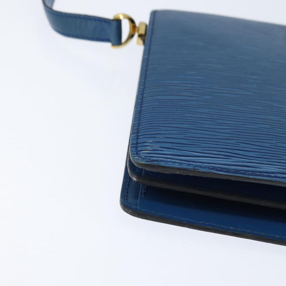 LOUIS VUITTON Epi Capuchin Shoulder Bag Blue M52345 LV Auth bs30516