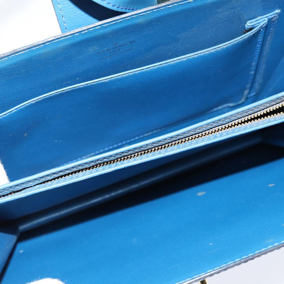 LOUIS VUITTON Epi Capuchin Shoulder Bag Blue M52345 LV Auth bs30516