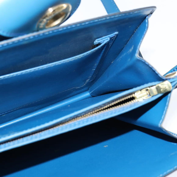 LOUIS VUITTON Epi Capuchin Shoulder Bag Blue M52345 LV Auth bs30516