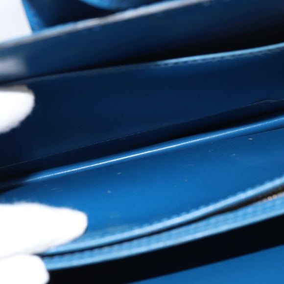 LOUIS VUITTON Epi Capuchin Shoulder Bag Blue M52345 LV Auth bs30516