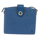 LOUIS VUITTON Epi Capuchin Shoulder Bag Blue M52345 LV Auth bs30516-13