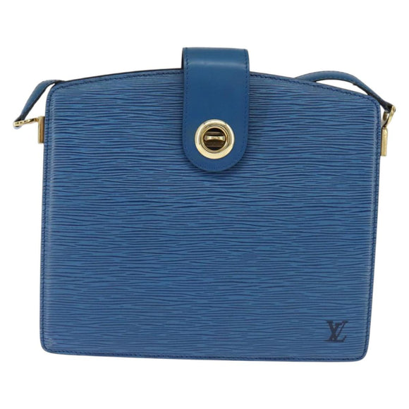 LOUIS VUITTON Epi Capuchin Shoulder Bag Blue M52345 LV Auth bs30516