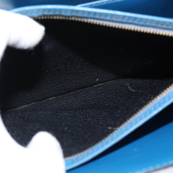 LOUIS VUITTON Epi Capuchin Shoulder Bag Blue M52345 LV Auth bs30516