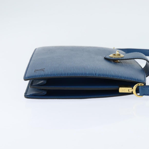 LOUIS VUITTON Epi Capuchin Shoulder Bag Blue M52345 LV Auth bs30516