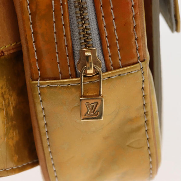 LOUIS VUITTON Monogram Vernis Fulton Waist bag Gris M91041 LV Auth bs30519