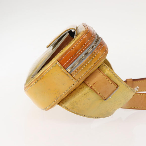 LOUIS VUITTON Monogram Vernis Fulton Waist bag Gris M91041 LV Auth bs30519