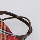 BURBERRY Burberry Nova Check Tote Bag Nylon 4 Set Beige Red black Auth bs30522-12