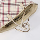 BURBERRY Burberry Nova Check Tote Bag Nylon 4 Set Beige Red black Auth bs30522-4