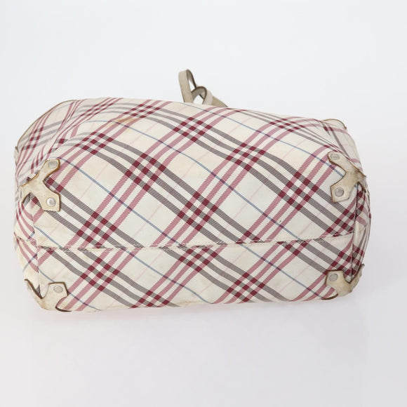 BURBERRY Burberry Nova Check Tote Bag Nylon 4 Set Beige Red black Auth bs30522