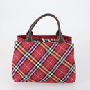 BURBERRY Burberry Nova Check Tote Bag Nylon 4 Set Beige Red black Auth bs30522-9