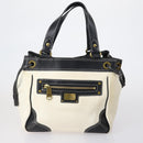 BURBERRY Burberry Nova Check Hand Bag Canvas PVC 4 Set Beige Red Auth bs30523-2