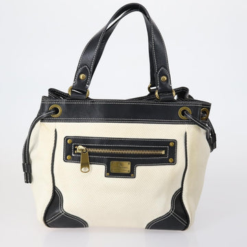 BURBERRY Burberry Nova Check Hand Bag Canvas PVC 4 Set Beige Red Auth bs30523 - 0