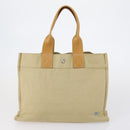 BURBERRY Burberry Nova Check Hand Bag Canvas PVC 4 Set Beige Red Auth bs30523-20